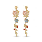 Vintage Floral Drop Earrings