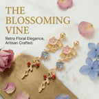 Vintage Floral Drop Earrings