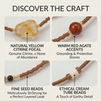 Layered Earth-Tone Beaded Necklace