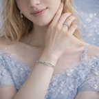 Silver Wave Adjustable Bracelet