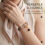 Layered Natural Stone Wrap Bracelet